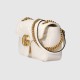 Gucci Gg Marmont Small Shoulder Bag White Matelassé Leather