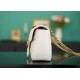 Gucci Gg Marmont Small Shoulder Bag White Matelassé Leather