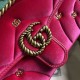 Gucci Gg Marmont Small Shoulder Bag Dark Pink Velvet