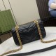 Gucci Gg Marmont Mini Shoulder Bag Black Leather