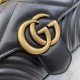 Gucci Gg Marmont Mini Shoulder Bag Black Leather