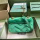 Gucci Gg Marmont Mini Shoulder Bag Green Velvet