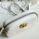 Gucci Gg Marmont Small Shoulder Bag Light Beige Leather