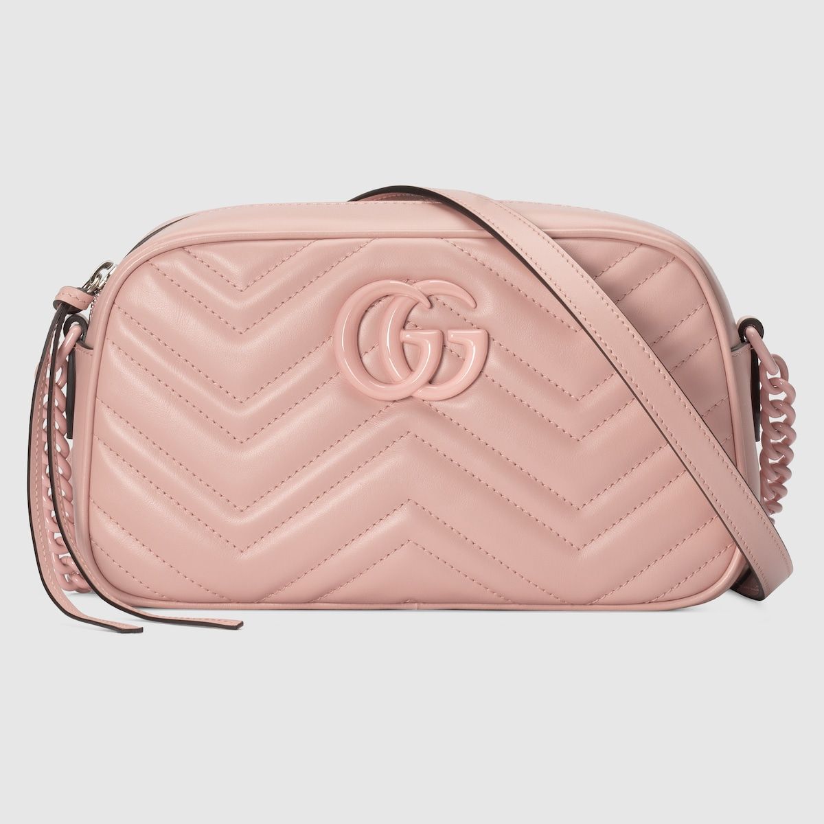 Gucci Gg Marmont Small Shoulder Bag Light Pink Leather