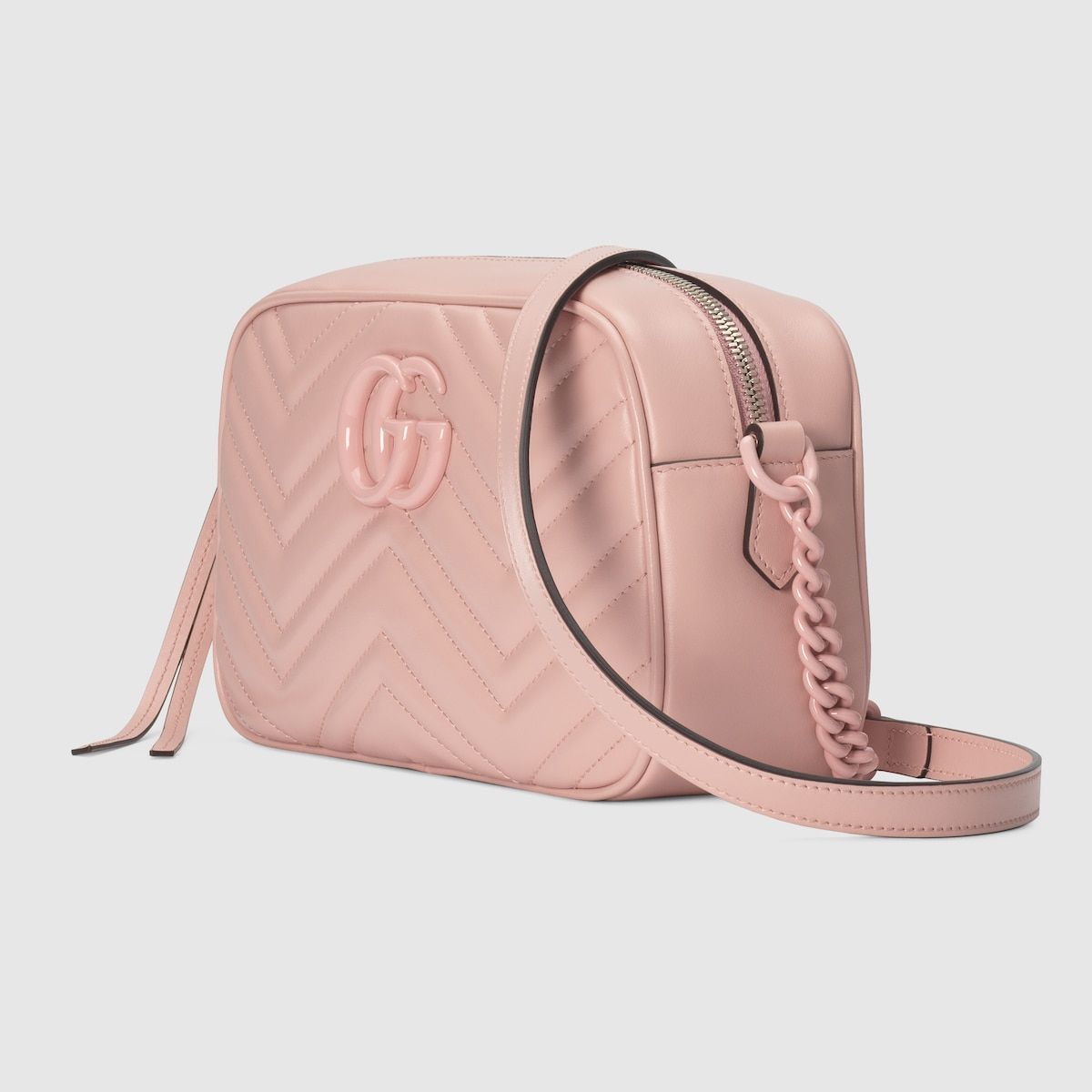 Gucci Gg Marmont Small Shoulder Bag Light Pink Leather