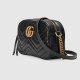 Gucci Gg Marmont Small Shoulder Bag Black Leather