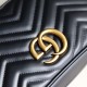 Gucci Gg Marmont Small Shoulder Bag Black Leather