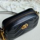 Gucci Gg Marmont Mini Shoulder Bag Black Leather