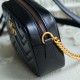 Gucci Gg Marmont Mini Shoulder Bag Black Leather