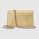 Gucci Dionysus Super Mini Bag Gold Lamé Leather