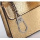 Gucci Dionysus Super Mini Bag Gold Lamé Leather