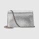 Gucci Dionysus Super Mini Bag Silver Lamé Leather