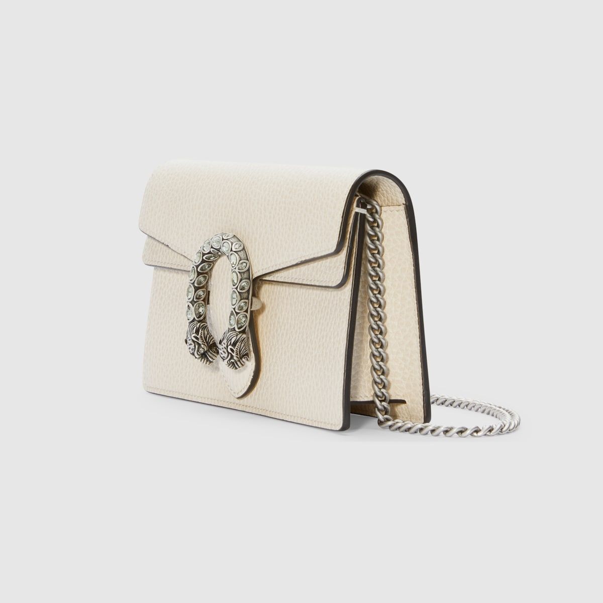 Gucci Dionysus Super Mini Leather Bag White Leather