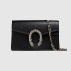 Gucci Dionysus Leather Super Mini Bag Black Leather