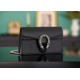 Gucci Dionysus Leather Super Mini Bag Black Leather