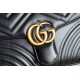 Gucci Gg Marmont Small Top Handle Bag Black Leather