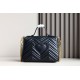 Gucci Gg Marmont Small Top Handle Bag Black Leather