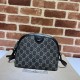 Gucci Ophidia Gg Small Shoulder Bag Black And Grey Denim