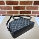 Gucci Ophidia Gg Small Shoulder Bag Black And Grey Denim