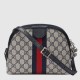 Gucci Ophidia Gg Small Shoulder Bag Beige And Blue Supreme