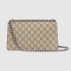 Gucci Dionysus Gg Small Rectangular Bag Gg Supreme And Red Suede