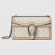 Gucci Dionysus Gg Small Rectangular Bag Beige And White Canvas