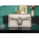 Gucci Dionysus Gg Small Rectangular Bag Beige And White Canvas