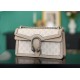 Gucci Dionysus Gg Small Rectangular Bag Beige And White Canvas