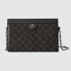 Gucci Ophidia Gg Small Shoulder Bag Black And Grey Denim