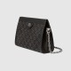 Gucci Ophidia Gg Small Shoulder Bag Black And Grey Denim