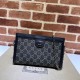 Gucci Ophidia Gg Small Shoulder Bag Black And Grey Denim