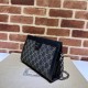 Gucci Ophidia Gg Small Shoulder Bag Black And Grey Denim