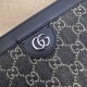 Gucci Ophidia Gg Small Shoulder Bag Black And Grey Denim