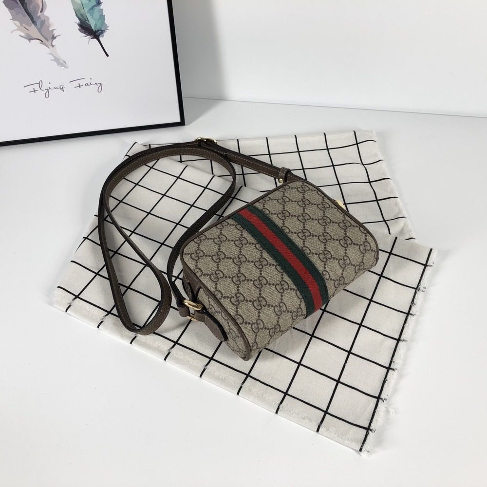 Gucci Ophidia Gg Supreme Mini Bag Gg Supreme