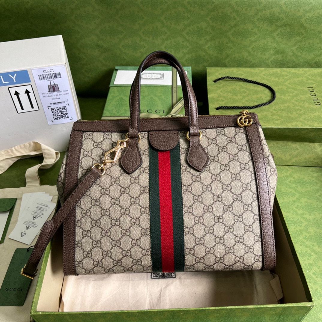 Gucci Ophidia Gg Medium Tote Bag Gg Supreme