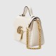 Gucci Gg Marmont Mini Top Handle Bag White Leather