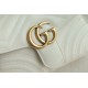 Gucci Gg Marmont Mini Top Handle Bag White Leather