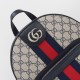 Gucci Ophidia Gg Small Backpack Beige And Blue Gg Supreme