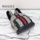 Gucci Ophidia Gg Small Backpack Beige And Blue Gg Supreme