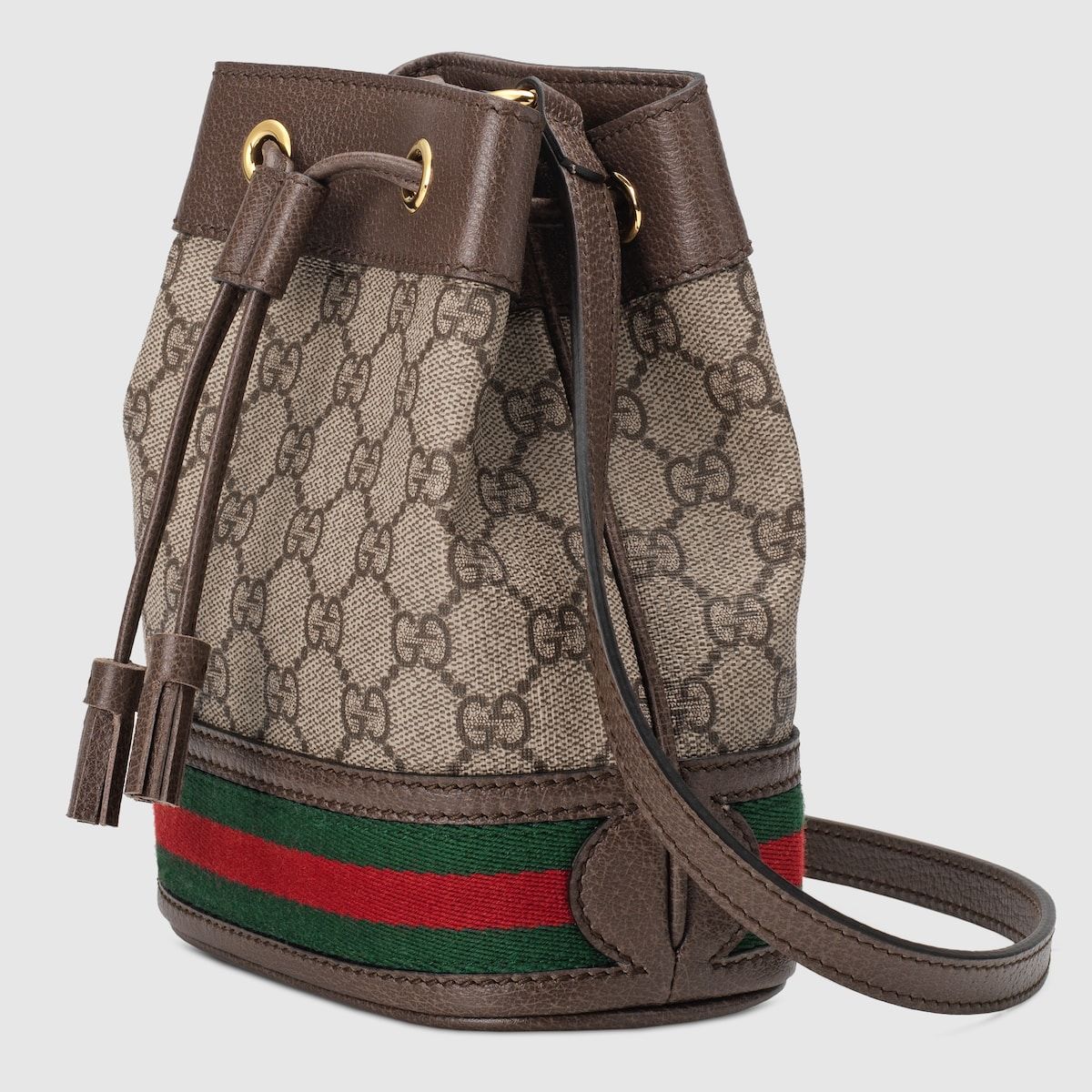 Gucci Ophidia Gg Mini Bucket Bag Beige/Ebony Gg Supreme