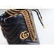 Gucci Gg Marmont Mini Bucket Bag Black Leather