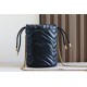 Gucci Gg Marmont Mini Bucket Bag Black Leather