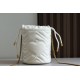 Gucci Gg Marmont Mini Bucket Bag White Leather