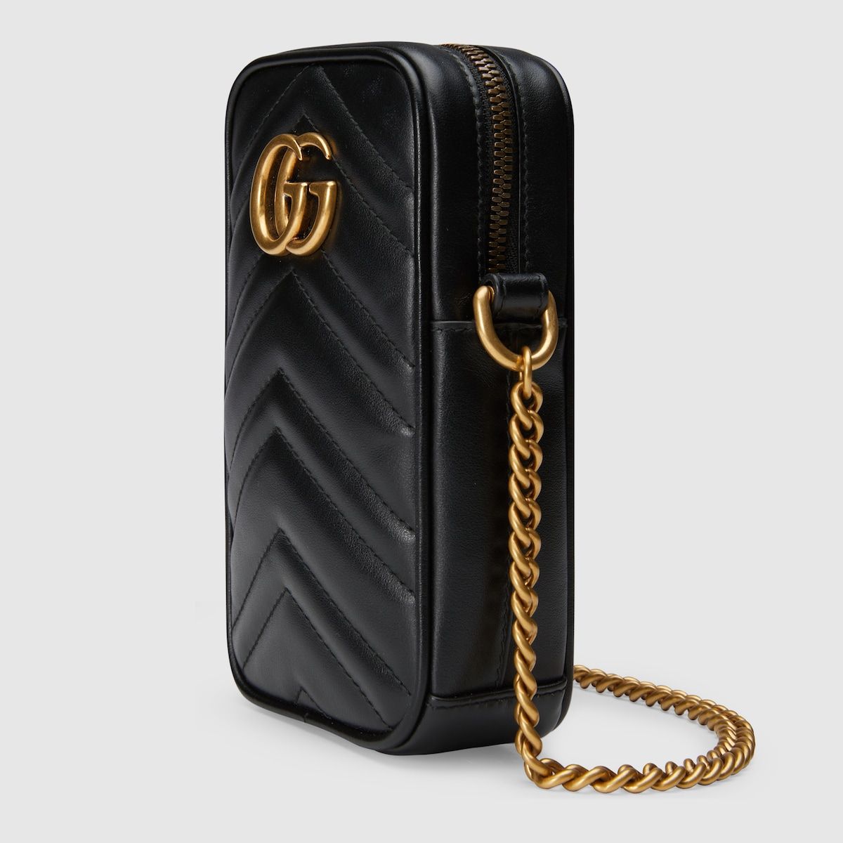 Gucci Gg Marmont Mini Bag Black Leather