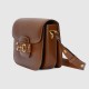 Gucci Horsebit 1955 Shoulder Bag Brown Leather