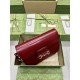 Gucci Horsebit 1955 Shoulder Bag Red Leather