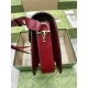 Gucci Horsebit 1955 Shoulder Bag Red Leather