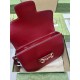 Gucci Horsebit 1955 Shoulder Bag Red Leather