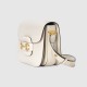 Gucci Horsebit 1955 Shoulder Bag White Leather