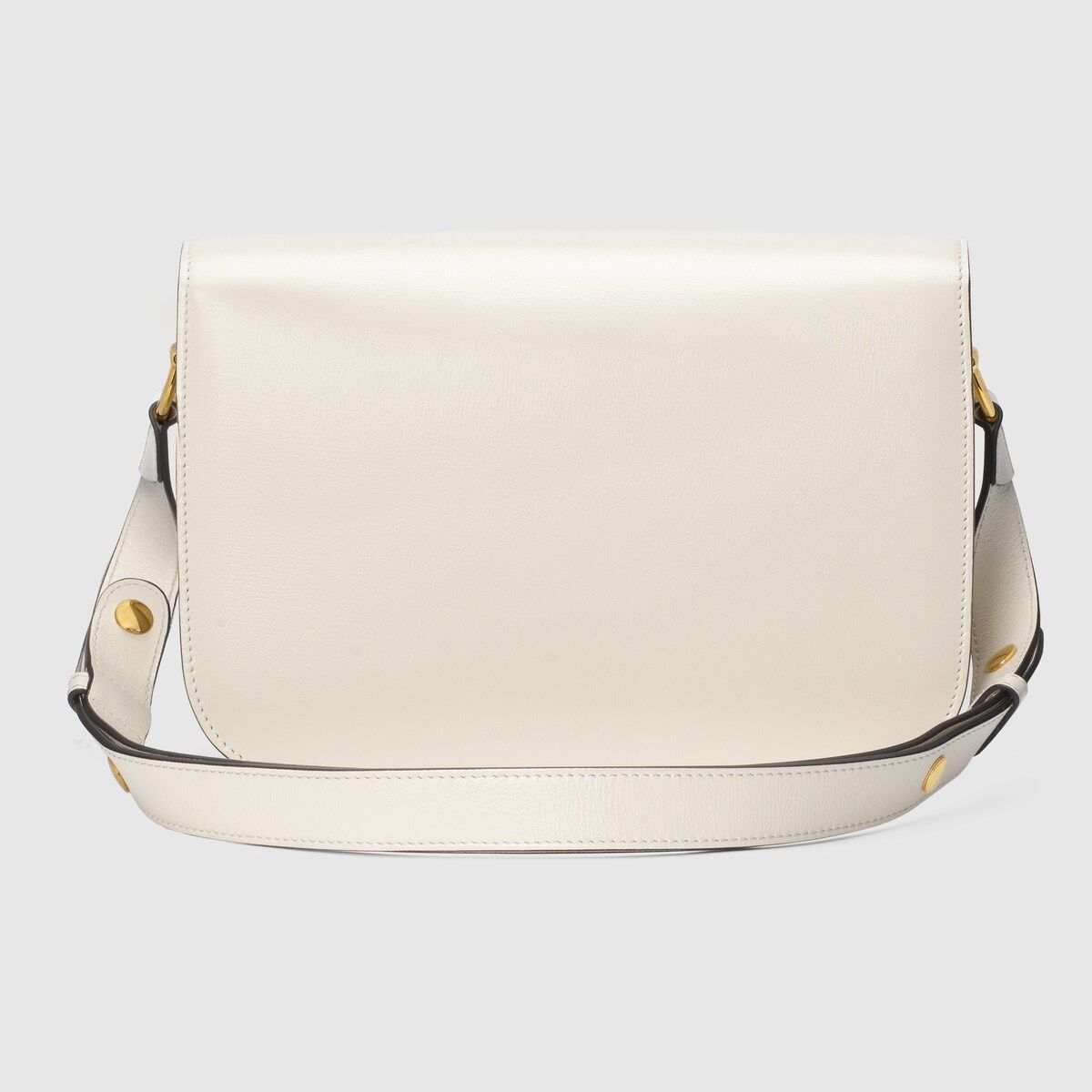 Gucci Horsebit 1955 Shoulder Bag White Leather